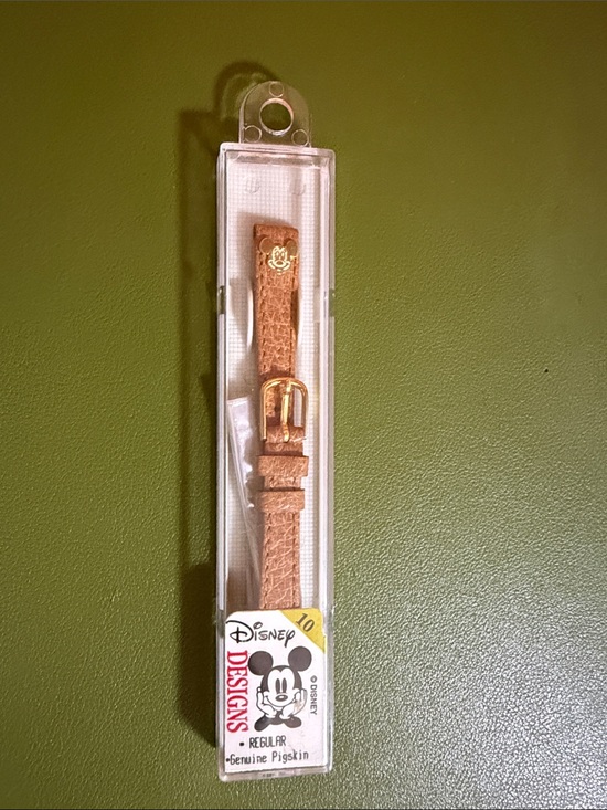 Disney Other - Disney Kids Tan Brown Leather Watch Strap with Gold Buckle
